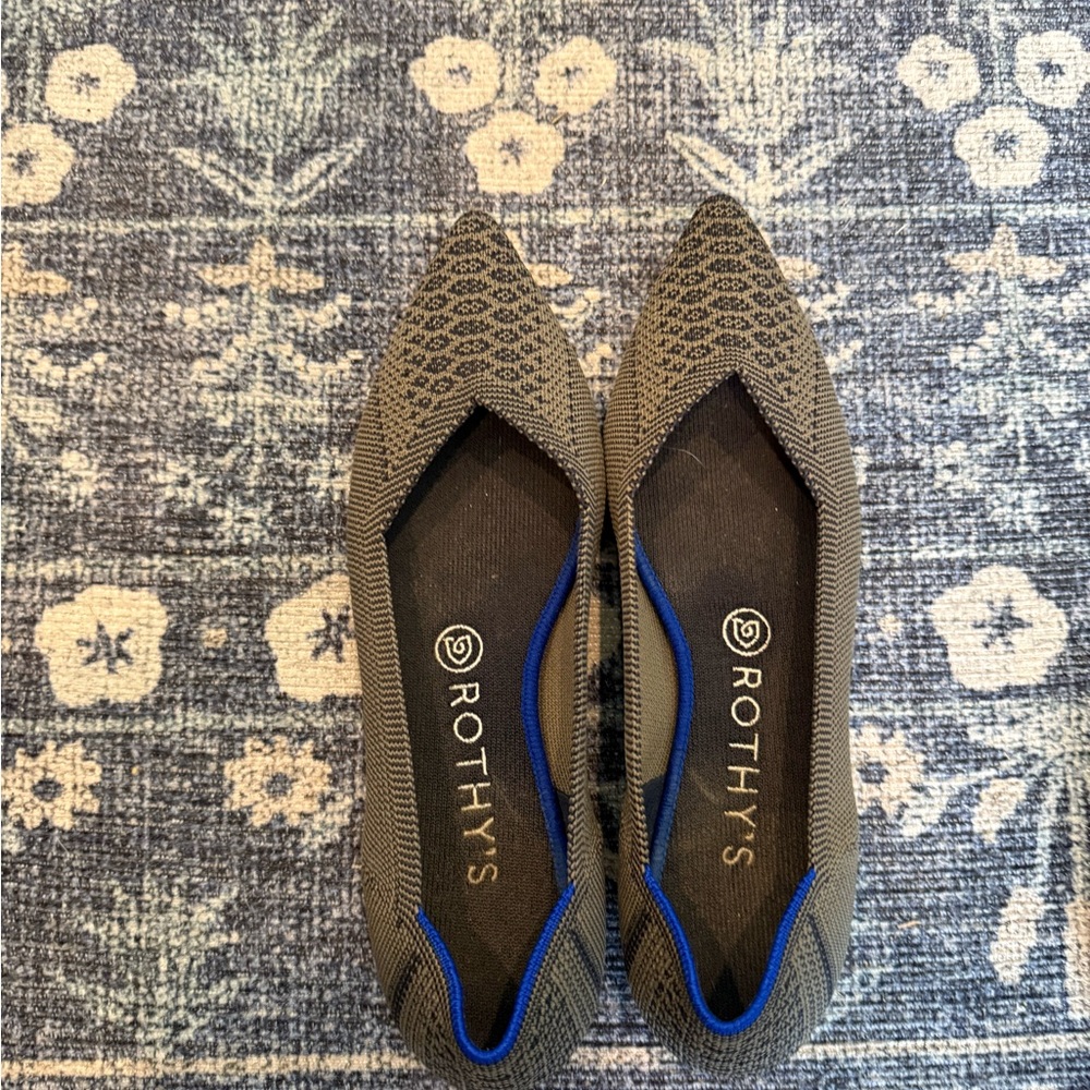 Rothy's Green and Blue Women's Pointed flat